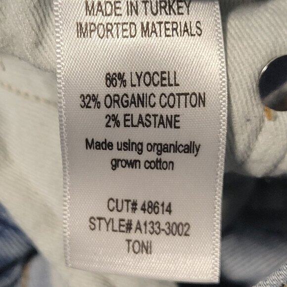 Agolde Toni Jeans Womens Size 27 Straight Leg Mid Rise Light Wash Denim Pants - Picture 6 of 6